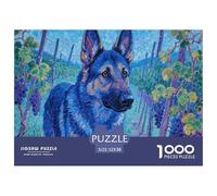 Pastor alemán Puzzle 1000 Piezas para Pasatiempo Creativo Regalo Diversión Decoración del Rompecabezas Juguetes Desafiantes Adultos Y Niños A Partir De 12 Años 52x38cm/1000pcs