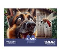 Pastor Alemán Puzzle de 1000 Piezas Papel para Adultos Mosquito Juego de Puzzle 1000 Piezas Decoración Regalo 70x50cm/1000pcs