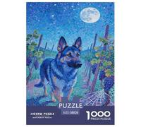 Pastor alemán Puzzle para Adultos 1000 Piezas - Antiestrés, ≥14 Años, Pensamiento 38x26cm/1000pcs