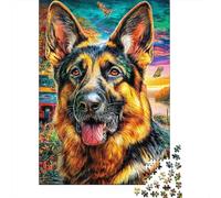 Pastor alemán Rompecabezas 1000 Pieza, Puzzle Difícilpara Adultos, Puzzle DIY para Juegos Familiares Rompecabezas 52x38cm/1000pcs