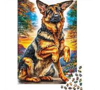 Pastor alemán Rompecabezas 1000 Piezas De Lógica - para Adultos, Niños Y Toda La Familia, Puzzle Juego Didáctico, 38x26cm/1000pcs
