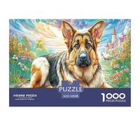 Pastor Alemán Rompecabezas 1000 Piezas para Adultos Y Niños, Puzzle Entretenimiento Creativo En Familia 52x38cm/1000pcs