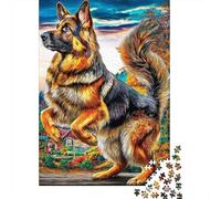 Pastor alemán Rompecabezas 1000 Piezas Puzzle para Adultos Y Niños - Juego Didáctico,Divertida Actividad para Toda La Familia 52x38cm/1000pcs