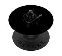 Pastor Alemán Tocando Guitarra Rock Música Amante De PopSockets PopGrip Adhesivo
