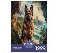 Pastor alemáns Puzzles Imposible,desafío for Adults Juego EduGatoivo 1000 Piezas Obra De Arte De Juego De para Adultos Y Niños A Partir De 12 Años 38x26cm/1000pcs
