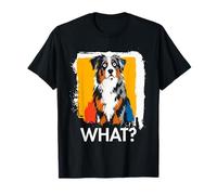 Pastor Americano en Miniatura ¿Qué? Meme de Perro Divertido Diciendo Perro Camiseta
