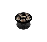 Pastor Australiano 5 etapas del Hambre Divertido Regalo para Amantes de los Perros PopSockets PopGrip Adhesivo