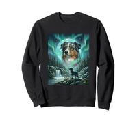 Pastor Australiano Aurora Borealis Northern Lights Dog Sudadera