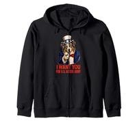 Pastor Australiano Australiano Australiano EE.UU. Divertido Retro Vintage 4 de Julio Sudadera con Capucha