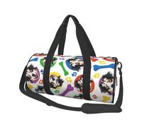 Pastor Australiano Colorido y juguetón, Bolsa de Viaje de Gran Capacidad, Bolso Redondo, Bolsa de Viaje Deportiva, Bolsa de Mano, Bolsa de Fitness