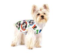 Pastor Australiano Colorido y juguetón,Camiseta de algodón sin Mangas para Mascotas, Chaleco Transpirable, Suave y elástico para Cachorros,M