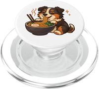 Pastor Australiano con Fideos Ramen Perro Kawaii PopSockets PopGrip para MagSafe