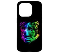 Pastor australiano DJ Auriculares Retro Música Amante Perro Carcasa para iPhone 15 Pro