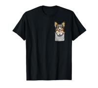 Pastor australiano en bolsillo lindo dueño amante de los perros Camiseta