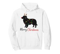 Pastor Australiano Feliz Navidad Invierno Perros Sudadera con Capucha