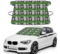Pastor Australiano,Funda Protectora para Parabrisas de Coche, Resistente a la Nieve, Hielo, Sol, Rayos UV, Polvo y Agua. Apta para la mayoría de los Coches.