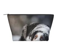 Pastor Australiano Invierno Blanco Nieve Perros Grises, Bolsa de artículos de tocador Bolsa de Maquillaje Bolsa de cosméticos Bolsa de artículos de tocador de Viaje portátil