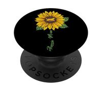 Pastor Australiano mamá Girasol Australiano Amante mamá Regalos PopSockets PopGrip Adhesivo