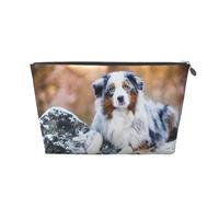 Pastor Australiano Nieve Invierno Hermosos Perros, Bolsa de artículos de tocador Bolsa de Maquillaje Bolsa de cosméticos Bolsa de artículos de tocador de Viaje portátil
