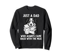 Pastor australiano Papá Leche Broma Día del Padre Amante de los perros Sudadera
