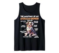 Pastor Australiano Paseo T Dueño del Perro Pastor Camiseta sin Mangas