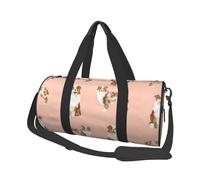 Pastor Australiano Perro Merle Rojo Sencillo Rosa, Bolsa de Viaje de Gran Capacidad, Bolso Redondo, Bolsa de Viaje Deportiva, Bolsa de Mano, Bolsa de Fitness