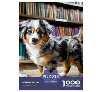 Pastor Australiano Puzzle 1000 Piezas Perro Rompecabezas Desafío Duro, Exclusivo De Amazon para Adultos Y Jóvenes 70x50cm/1000pcs