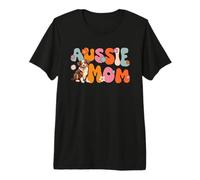 Pastor Australiano Red Tri Groovy Mamá Australiana Camiseta Premium