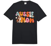 Pastor Australiano Red Tri Groovy Mamá Australiana Comfort Colors Adult Heavyweight T-Shirt