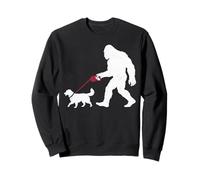 Pastor Australiano Retro Bigfoot Sasquatch Sudadera