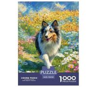 Pastor Australiano Rompecabezas 1000 Piezas Perro Puzzle Desafío Difícil, Exclusivo De Amazon para Y Jóvenes 70x50cm/1000pcs