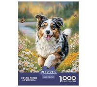 Pastor Australiano Rompecabezas De Papel para Adultos 1000 Piezas Perro Puzzle Colorido, Exclusivo De Amazon para Adultos Y Niños ≥12 Años 70x50cm/1000pcs