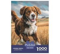 Pastor Australiano Rompecabezas De Papel para Adultos 1000 Piezas Perro Puzzle Desafío Duro, Exclusivo De Amazon para Adultos Y Jóvenes 70x50cm/1000pcs