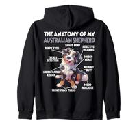 Pastor Australiano T Paseo dueño del Perro Pastor Sudadera con Capucha