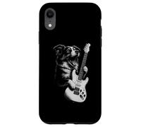 Pastor Australiano Tocando Guitarra Rock Música Perro Amante Carcasa para iPhone XR