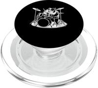Pastor australiano tocando la batería Perro Amante PopSockets PopGrip para MagSafe