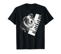 Pastor australiano tocando pianista amante de los perros Camiseta