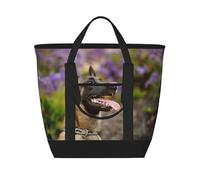 Pastor belga malinois Mascotas Perros Pastor belga malinois,Bolsas de almuerzo de gran capacidad, bolsa de mano térmica para mujeres, hombres, trabajo, picnic, viajes.