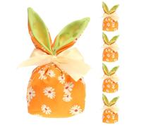 Pastor Bunny Treat Bolsas, bolsas de dulces de Pascua,Bunny Ears Candy Treat Bolss - 5x Party Favors Decoraciones de Pascua, bolsas de regalo reutilizables con para joyas de bocadillos para galletas