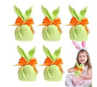 Pastor Bunny Treat Bolsas, bolsas de dulces de Pascua | Bunny Ears Candy Treat Bolss,Boldes de regalo 5x con, favores de fiesta decoraciones de Pascua para bocadillos de galletas Embalaje de joyería