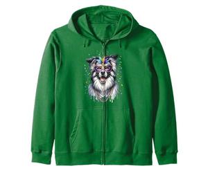 Pastor de los Pirineos de Mardi Gras Sudadera con Capucha