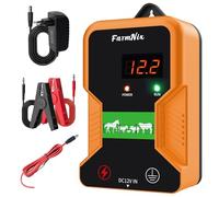 Pastor Electrico con Pantalla LED, Kit De Valla Eléctrica De 15Km, 2J 10 Millas Cerca Eléctrica Controlador, 220V Cerca Cercado Pastor, Para Proteger Ganado Mascotas Aves De Corral Jardines Y Huertos