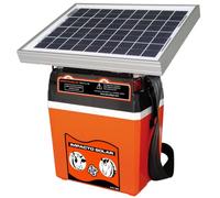 Pastor eléctrico con Placa SOLAR 10W Y Batería recargable de 12 V, Alcance Mod. IMOPACTO SOLAR PA160