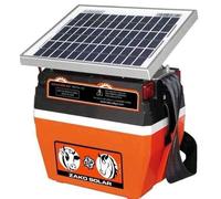 Pastor eléctrico con Placa SOLAR 5W Y Batería recargable de 12 V, Mod. ZAKO SOLAR PA133