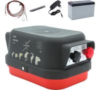 Pastor eléctrico Llampec Mod.RH con batería recargable 12V - 1,6 J, 9.500 V y 10 km de alcance - Especial para caballos y uso en competiciones Raid Horse - Fabricado en España