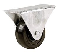 Pastor Hardware 5,08 cm suave goma rígido placa Caster, 9482