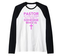 Pastor Impresionante Congregación Iglesia Ministro Cristiano Clero Camiseta Manga Raglan