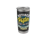 Pastor jubilado gracioso no me hagas usar mi voz de predicación Vaso térmico de acero inoxidable de doble pared