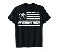 Pastor Juvenil Ministro Juvenil Christian Jesus Bandera de Estados Unidos Camiseta