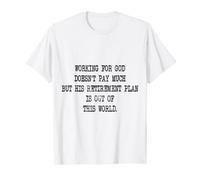 Pastor Trabajando Para Dios Gracioso Apreciación Clero Gráfico Camiseta